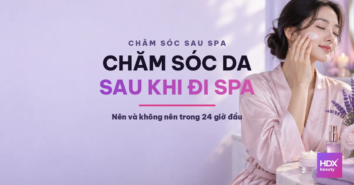 Chăm sóc da sau khi đi spa: nên và không nên